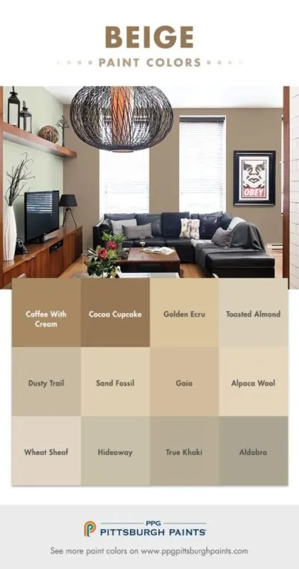 Warm shades of colors for your interior