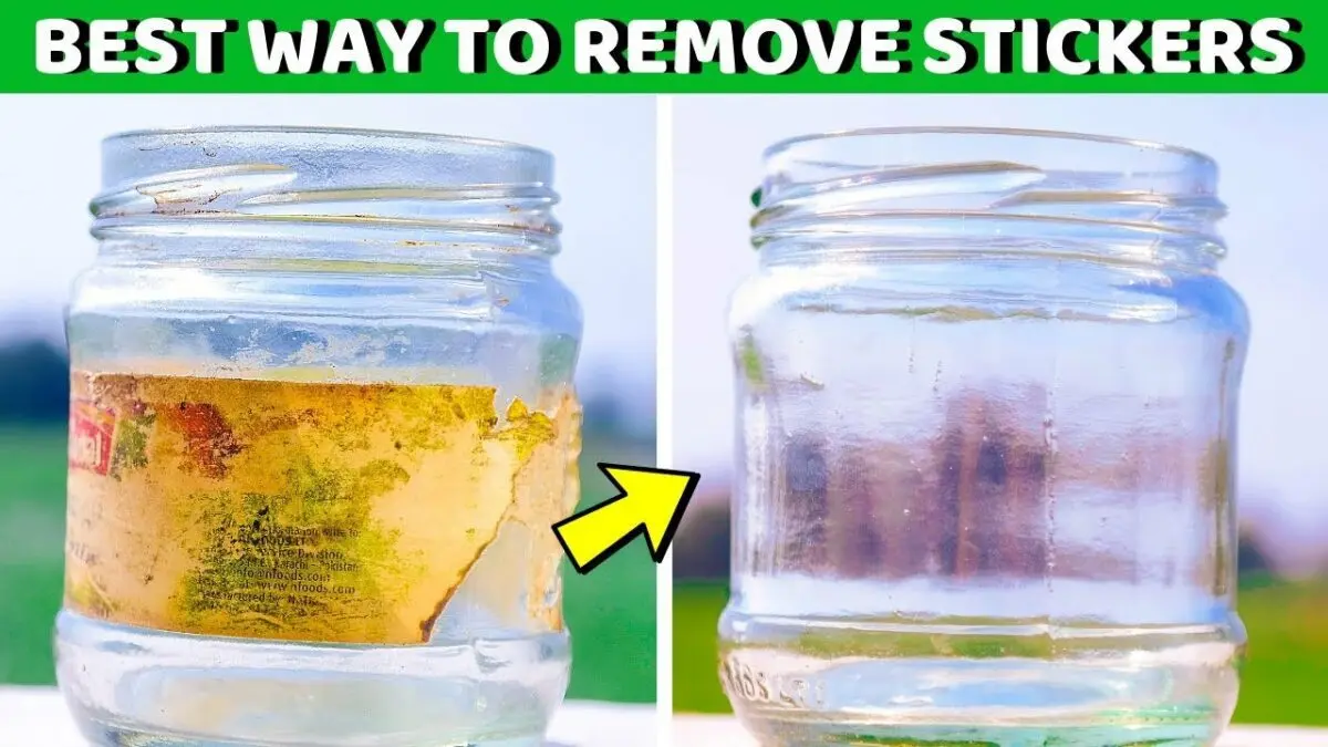 Ways to remove the adhesive from the sticker from glass and plastic