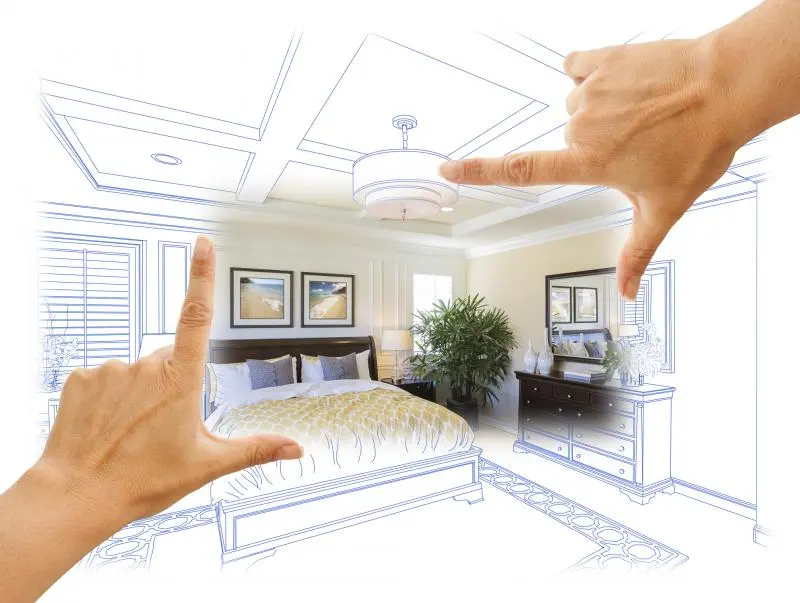 We update the interior of the bedroom with our own hands