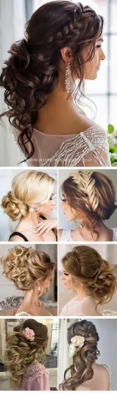 Wedding hairstyles: photo 2018