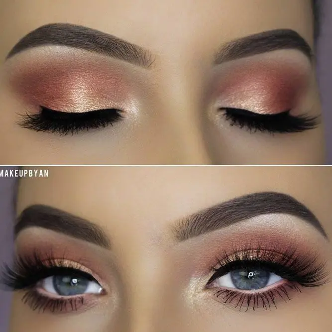 Wedding makeup for blue eyes: how not to be mistaken? Video