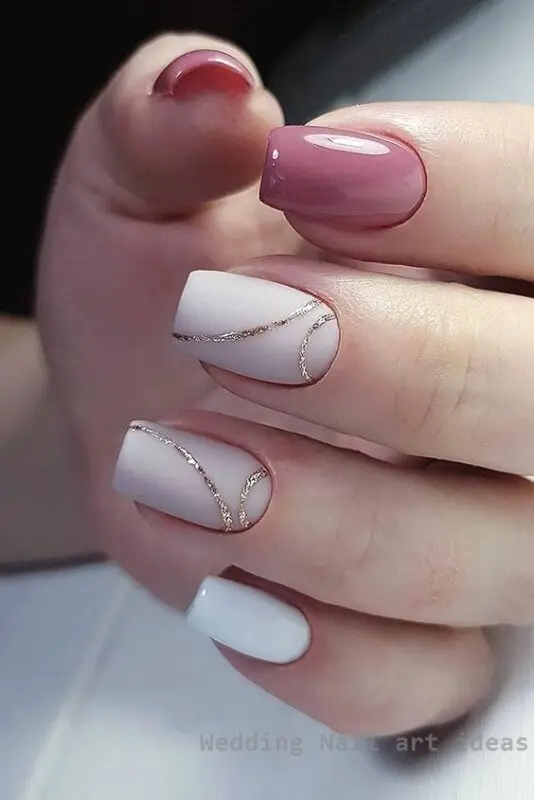 Wedding manicure summer ideas, photo