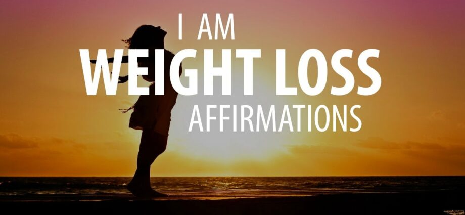 Weight loss affirmations. Video technique