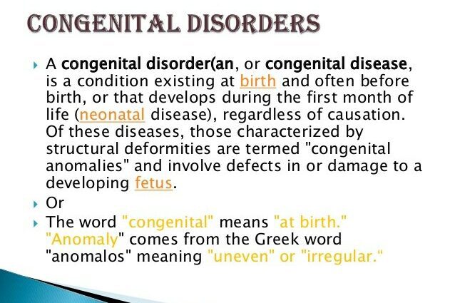 What are congenital diseases?