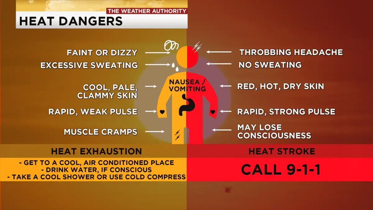 What are the dangers of heat?