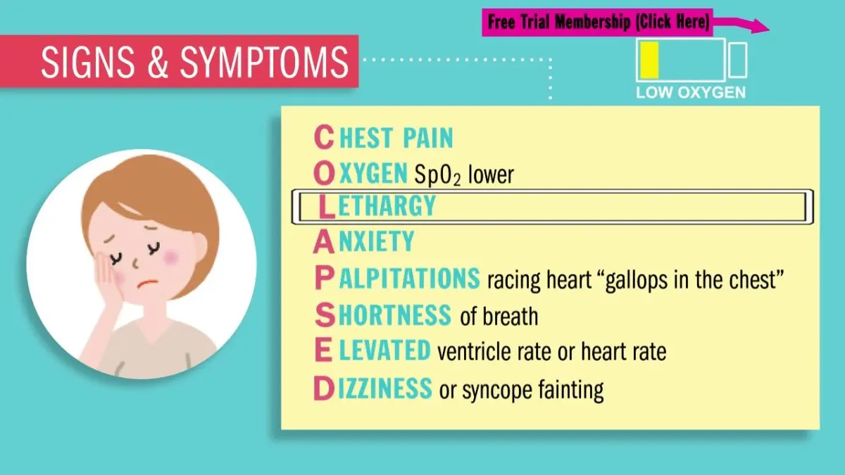 What are the symptoms of tachycardia?