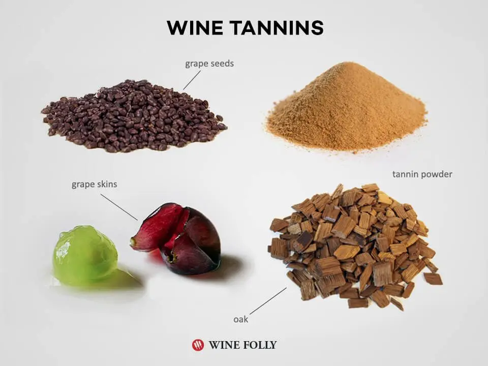 What are the tannins in wine?