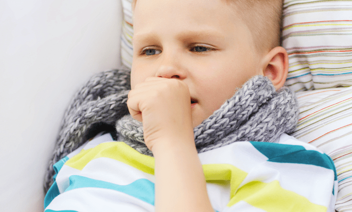 What can cause coughing in a child of children