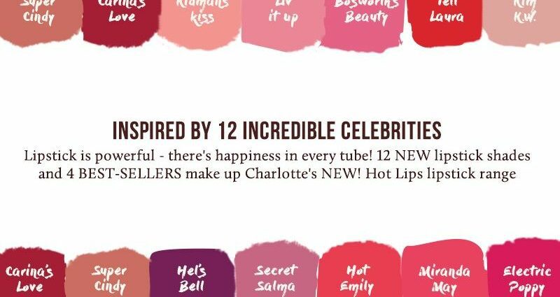 What colors of lipstick do the stars choose?