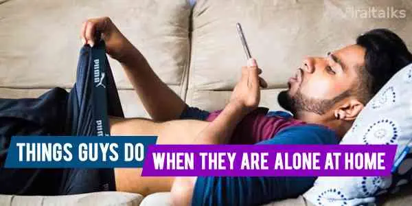 What do men do when they are alone at home: funny photos