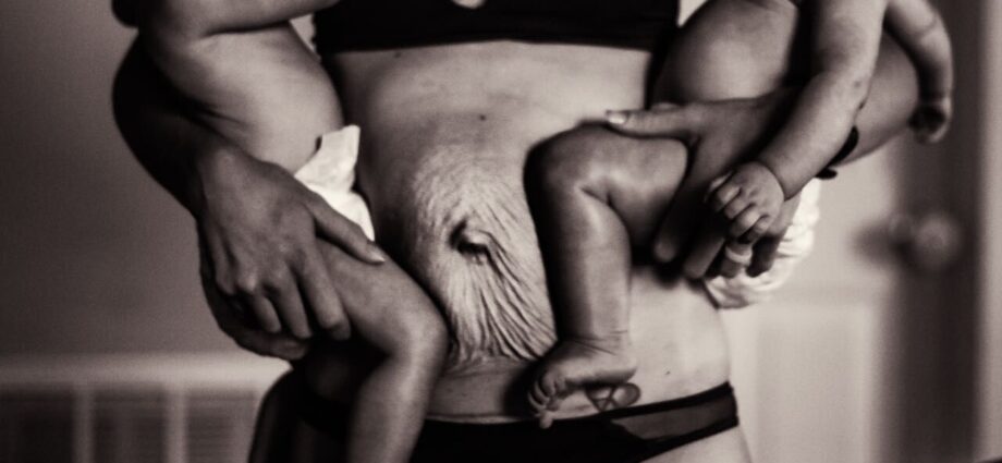 What does a woman look like after childbirth in reality