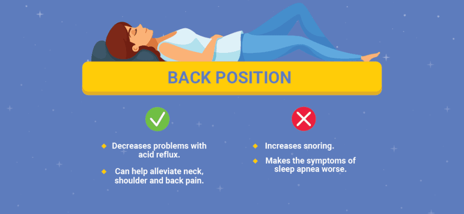 What is the best position for sleeping?