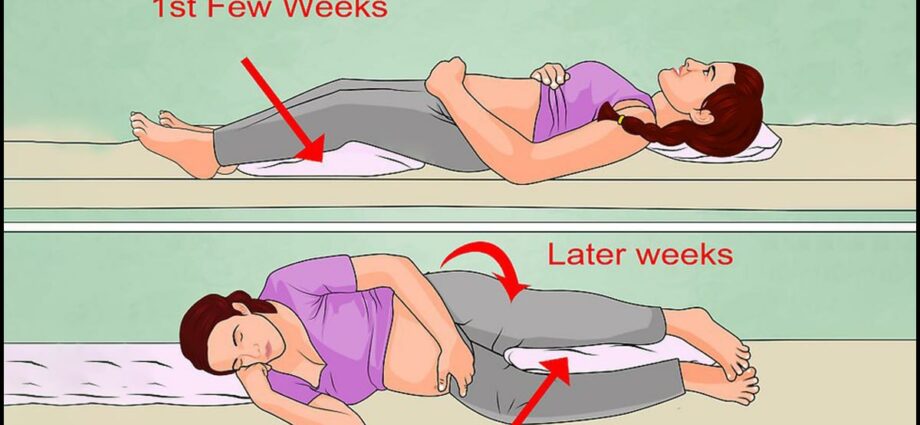 Vilken position ska man sova under graviditeten?