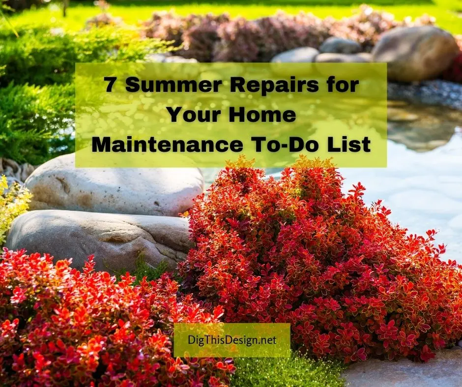 What repairs need to be done in the summer