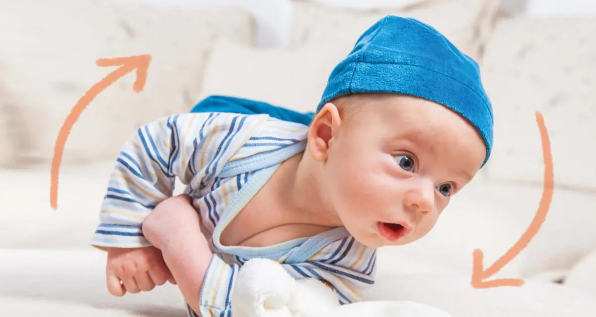 What time a premature baby begins to confidently hold his head, lying on his stomach