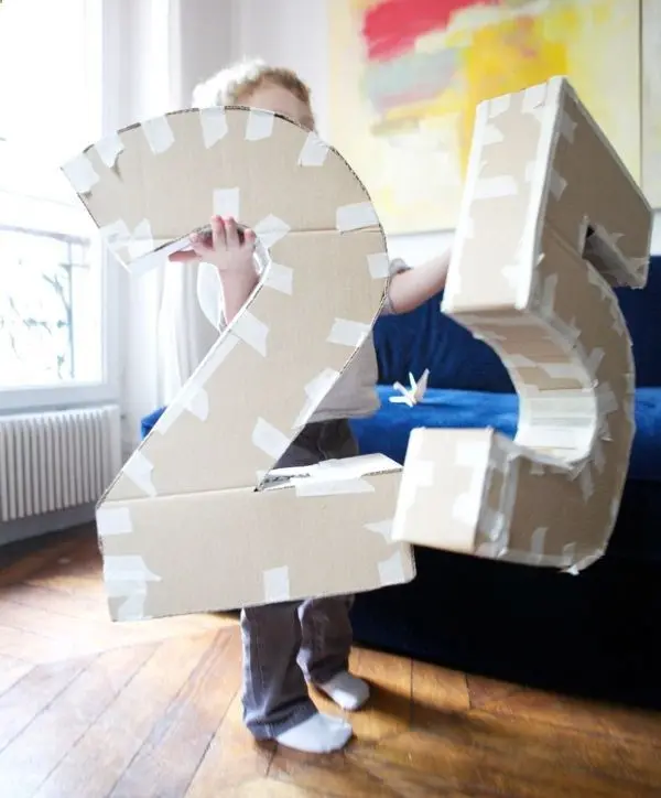 What to make a number for your birthday: useful tips, life hacks (cardboard)