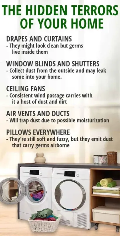 Where does dirt hide in the house: tips