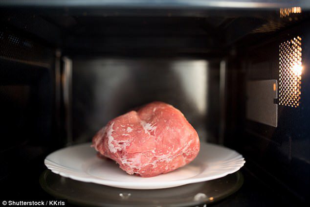 Why cooks never defrost meat in the microwave