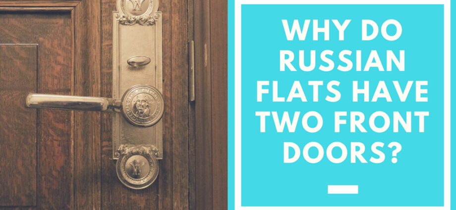 Why did the doors in Soviet apartments open inward