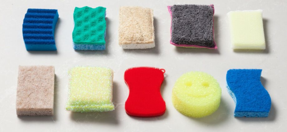 Why dishwashing sponges are made in different colors