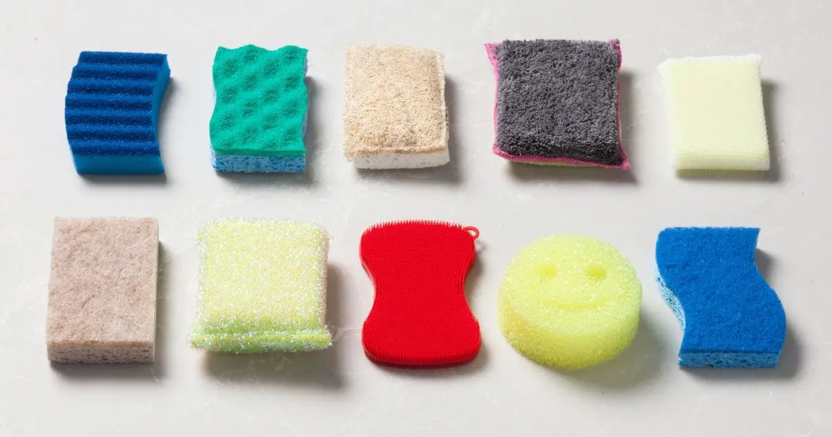 Why dishwashing sponges are made in different colors