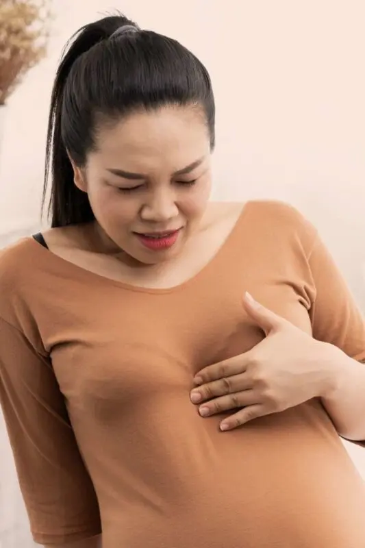 Why the chest hurts a lot during early pregnancy