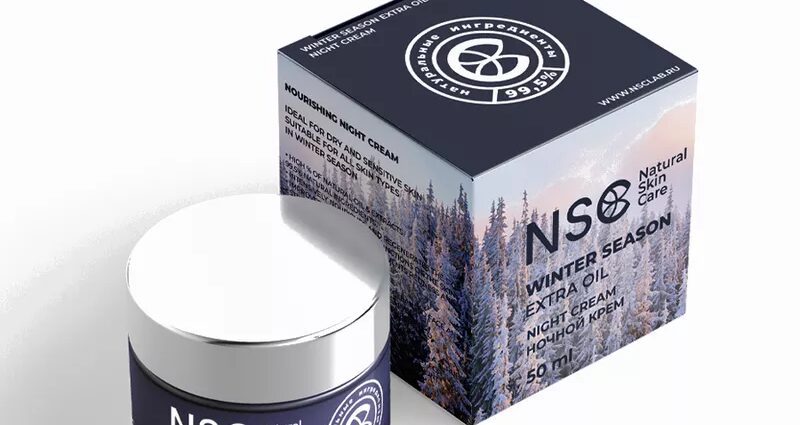 Winter skin care: nourishing face cream