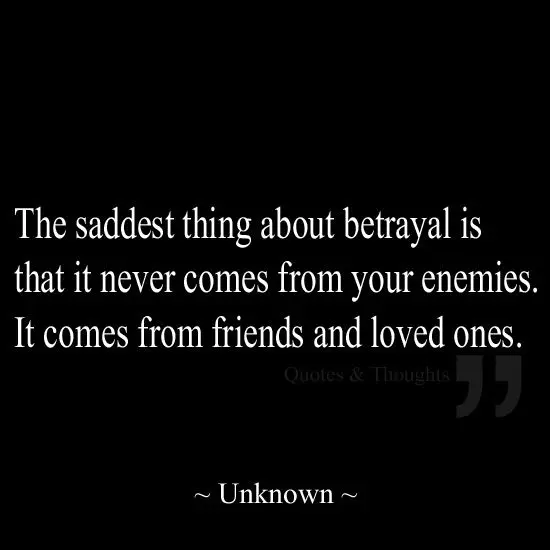 About the betrayal of loved ones &#8211; a case from life