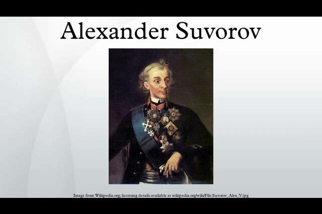 Alexander Vasilievich Suvorov: short biography, video