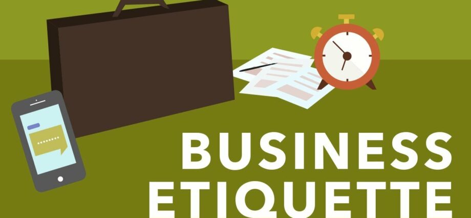 Corporate etiquette: basic rules, tips, video