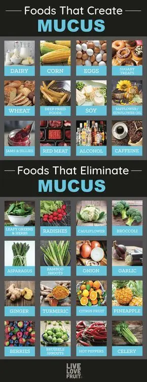 Foods that build up mucus and natural solutions