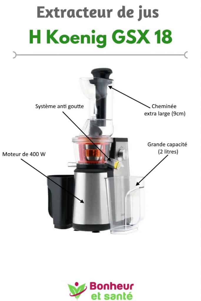 H. Koenig GSX18: a low cost but powerful extractor &#8211; Happiness and health