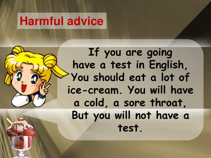 harmful advice will help in this