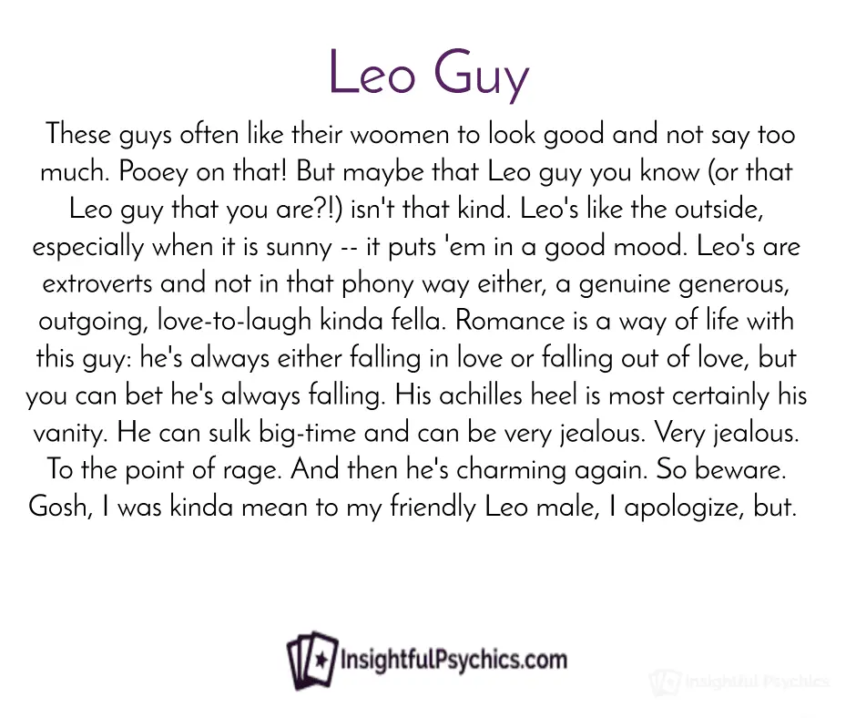 How to conquer a Leo man: character traits, video