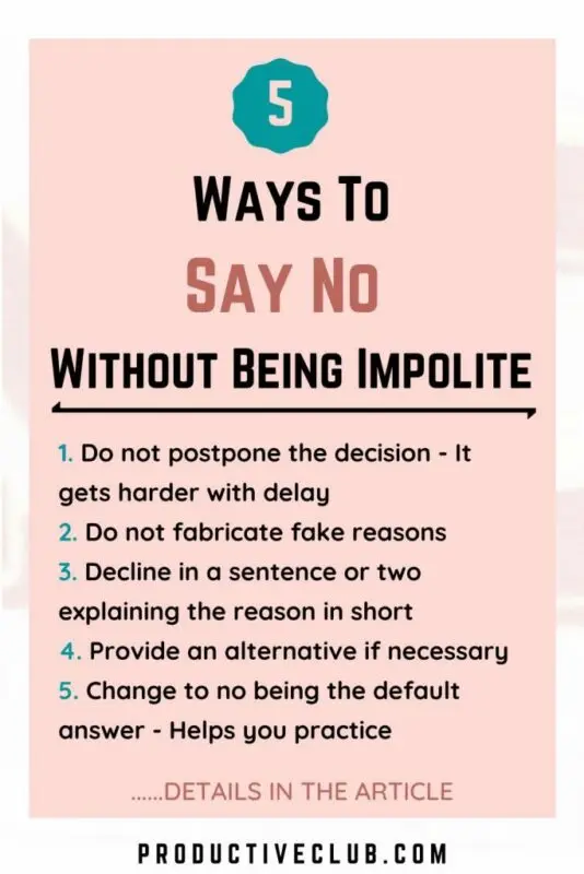 How to Learn to Say NO &#8211; Simple Tips &#038; Videos