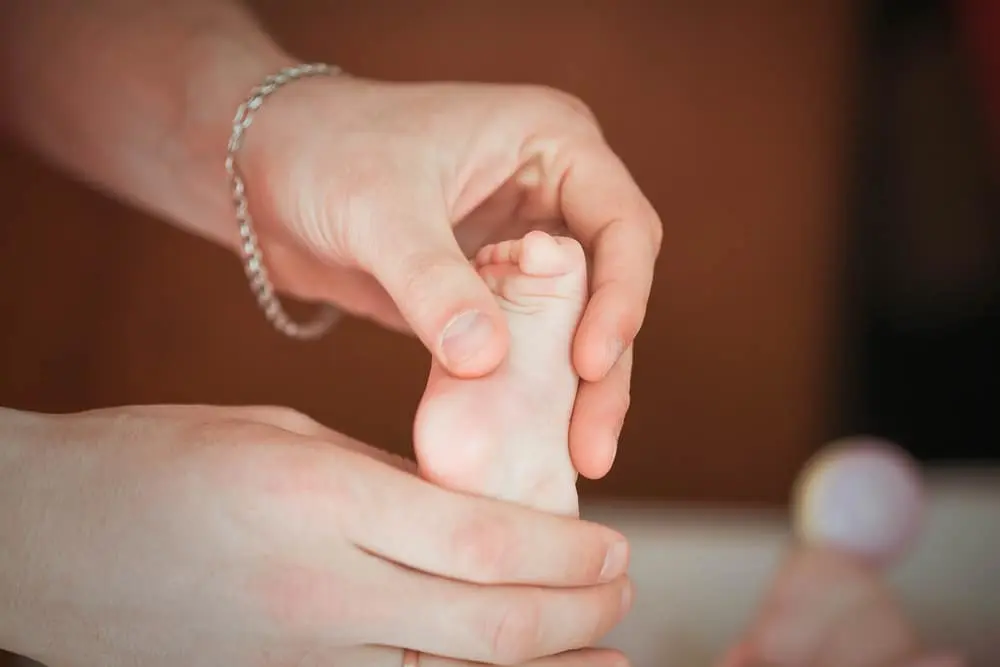 Massage these reflexology points to immediately relax a restless or crying baby