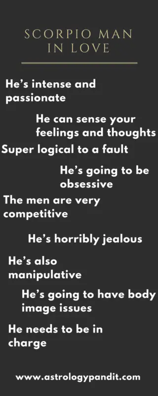 Scorpio man in a relationship with a woman: character traits