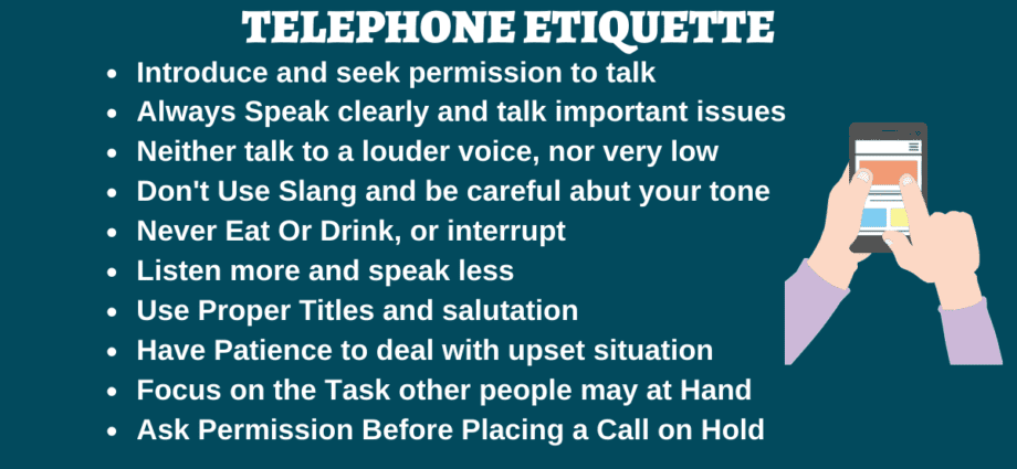 Telephone etiquette rules for educated people