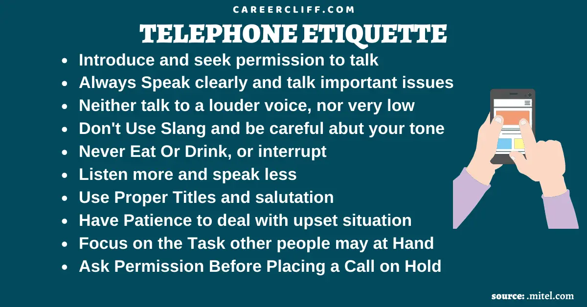 Telephone etiquette rules for educated people