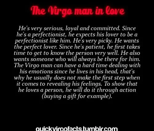 Virgo man in a relationship with a woman: character traits