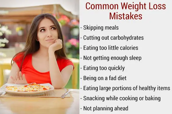 Weight loss mistakes that many people make