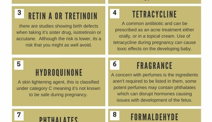 गर्भवती होने पर भूलने के लिए 10 कॉस्मेटिक सामग्री