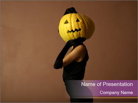 O mască de dovleac pentru Halloween! (prezentare de diapozitive)