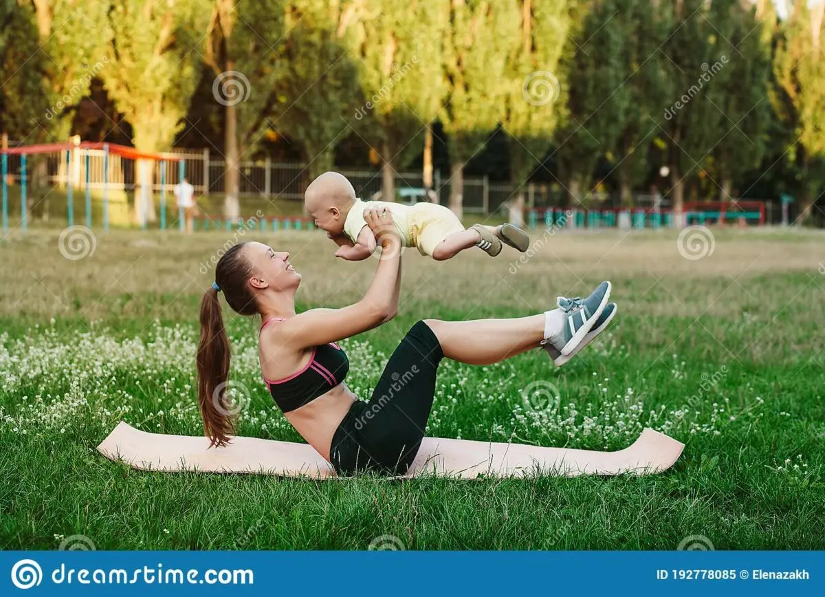 Ab workout for young mom