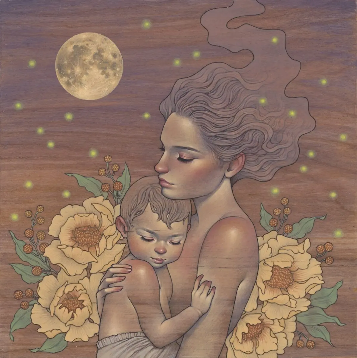 Artist captures the beauty of motherhood with incredible paintings