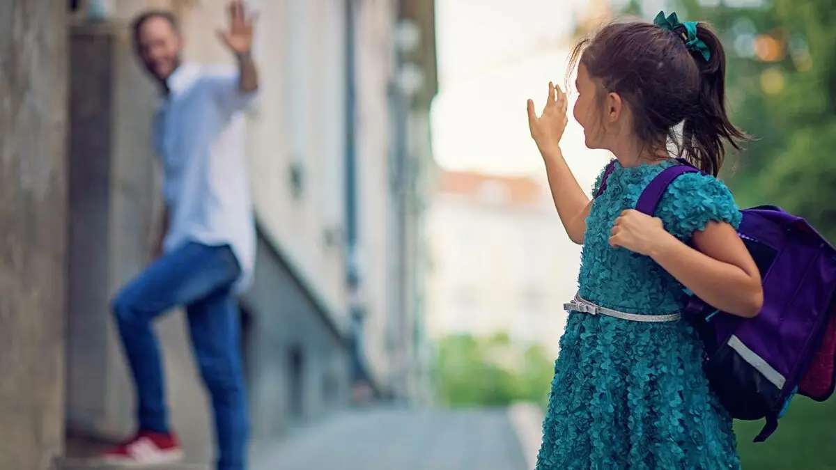 At what age can a child go to school on his own?