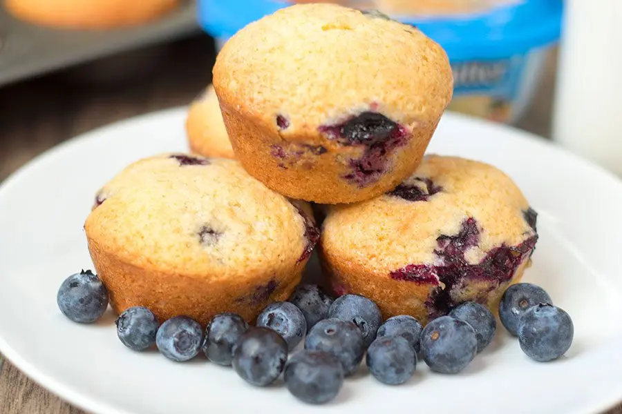 Bean and berry muffins