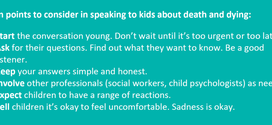 Niños: sus preguntas sobre la muerte