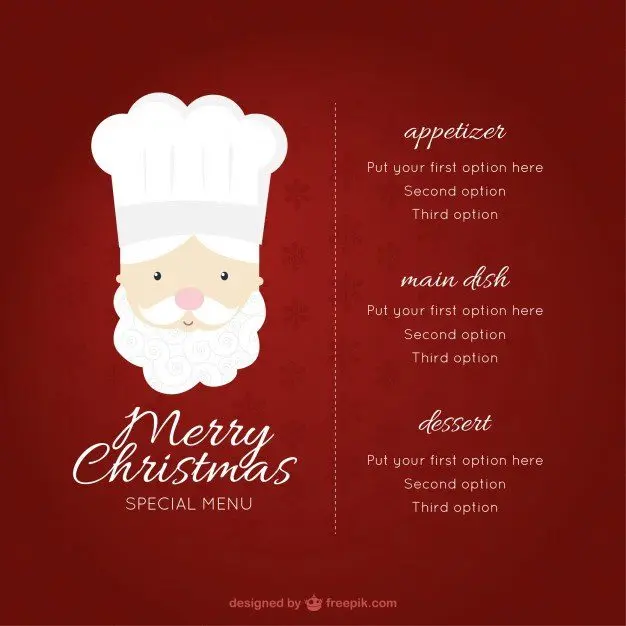 Christmas: a chef&#8217;s menu at a low price