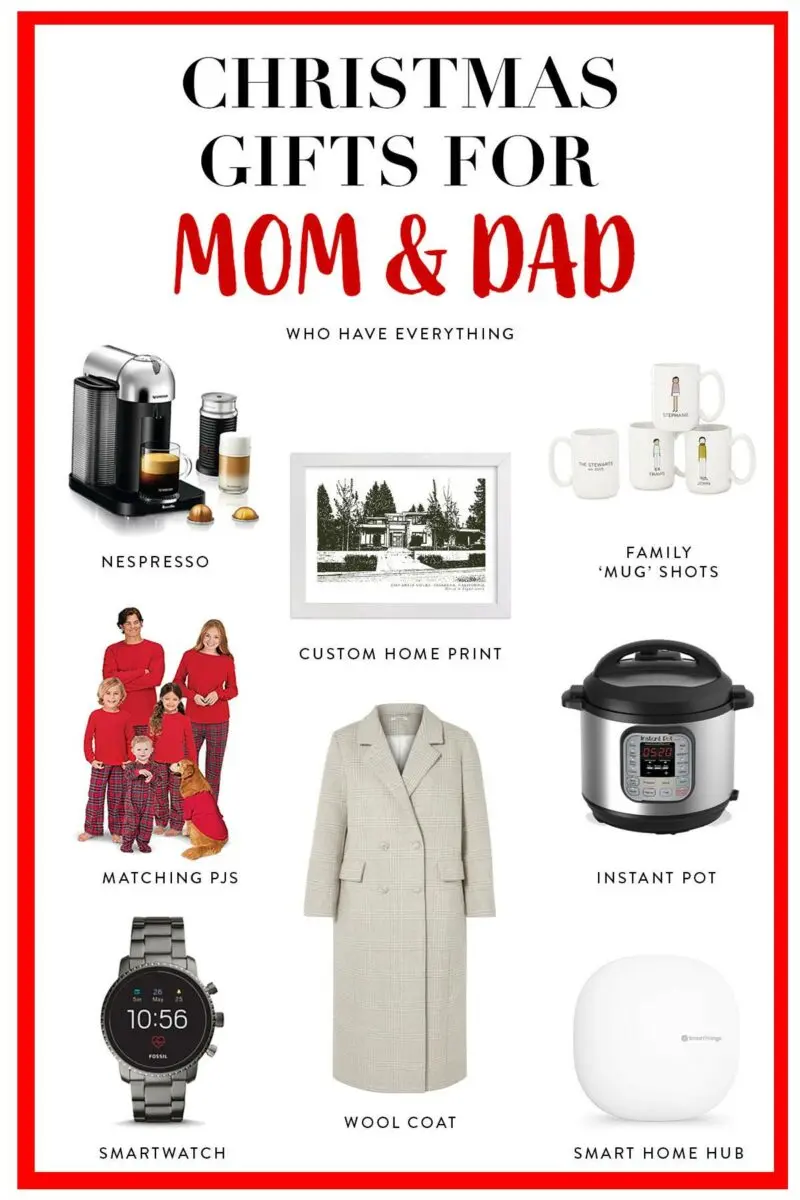 Christmas: original gifts for Mom and Dad